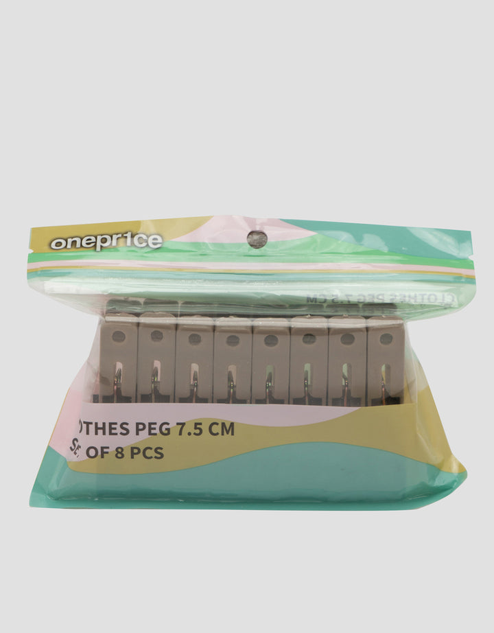 MxM Oneprice Clothes Peg 7.5 Cm Set Of 8
