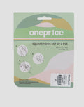 MxM Oneprice Square Hook Set Of 2