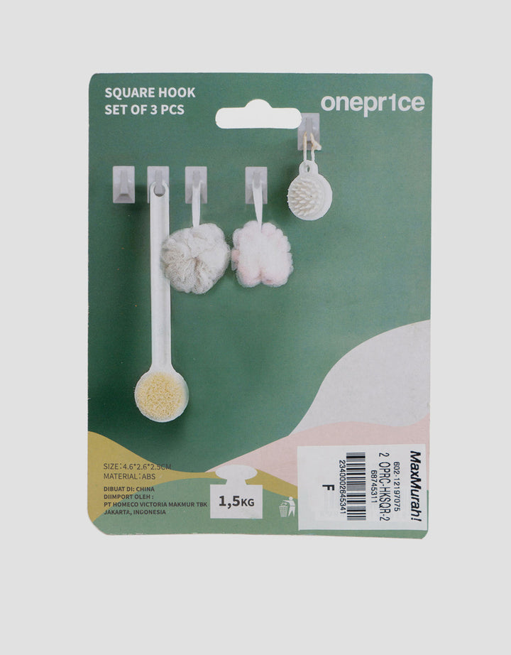 MxM Oneprice Square Hook Set Of 3