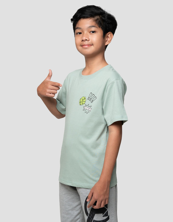 Marvel Skater Hulk Action Kaos Anak Laki-laki