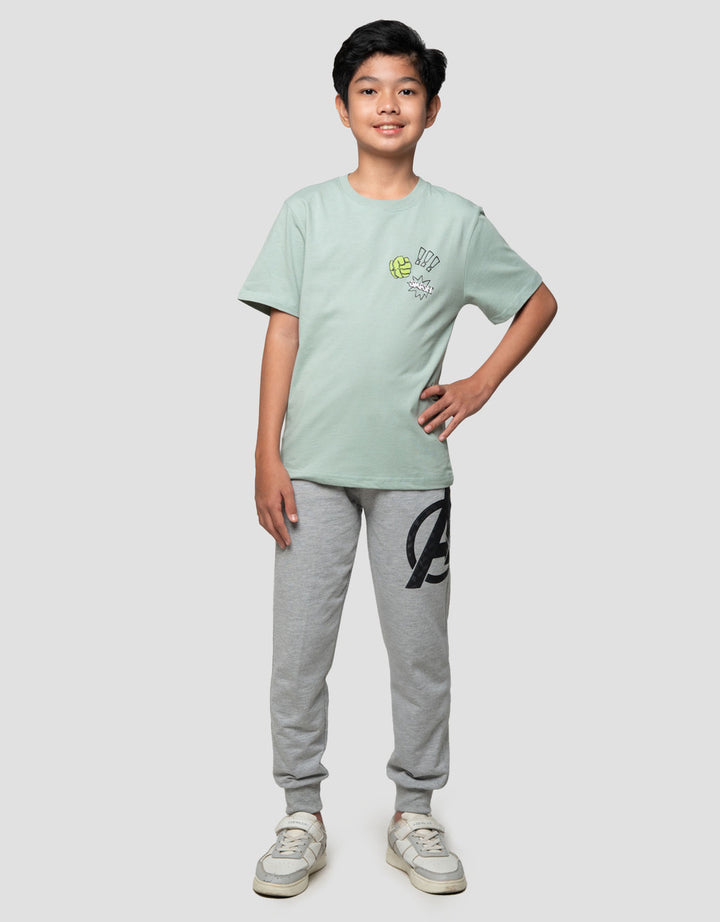 Marvel Skater Hulk Action Kaos Anak Laki-laki