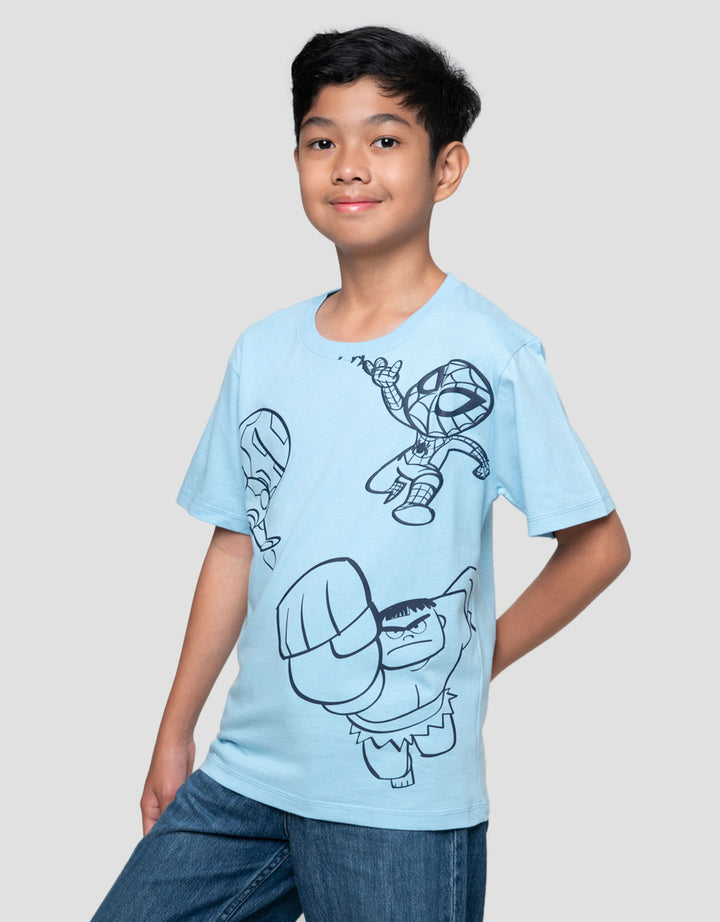 Marvel Thwip All Teams Fly Kaos Anak Laki-laki