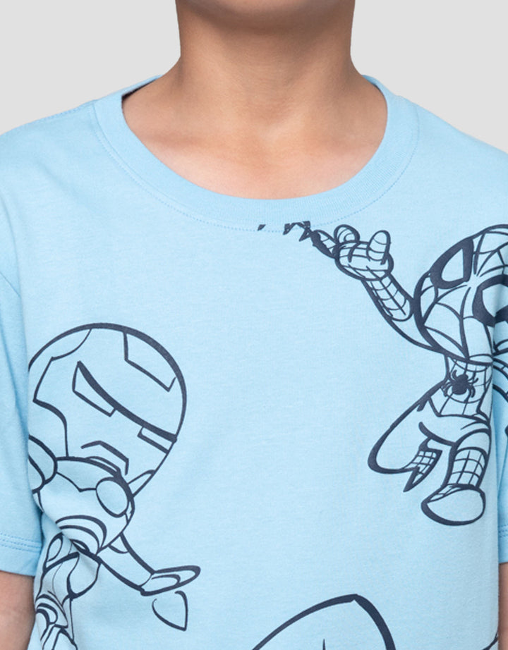 Marvel Thwip All Teams Fly Kaos Anak Laki-laki