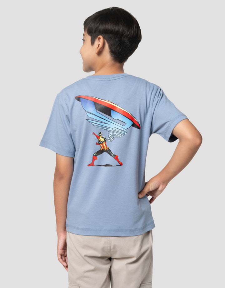 Marvel Thwip Capt America Kaos Anak Laki-laki