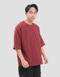 Nevada Basic Texture Print Kaos Oversize Pria