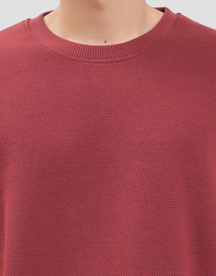 Nevada Basic Texture Print Kaos Oversize Pria
