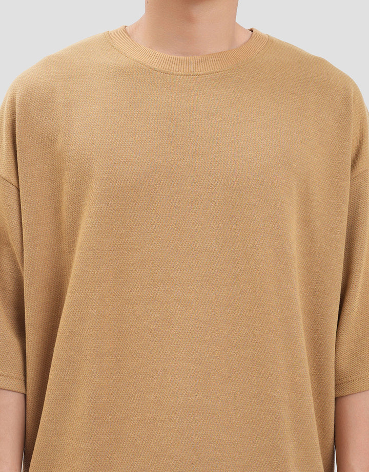 Nevada Basic Texture Print Kaos Oversize Pria
