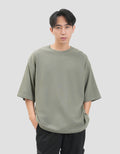 Nevada Basic Texture Print Kaos Oversize Pria