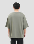 Nevada Basic Texture Print Kaos Oversize Pria