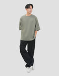 Nevada Basic Texture Print Kaos Oversize Pria
