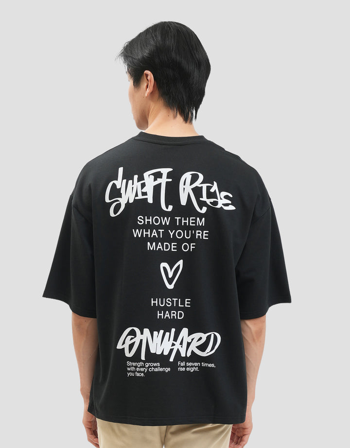Nevada Grafitti Look - Style 1  Kaos Oversize Pria