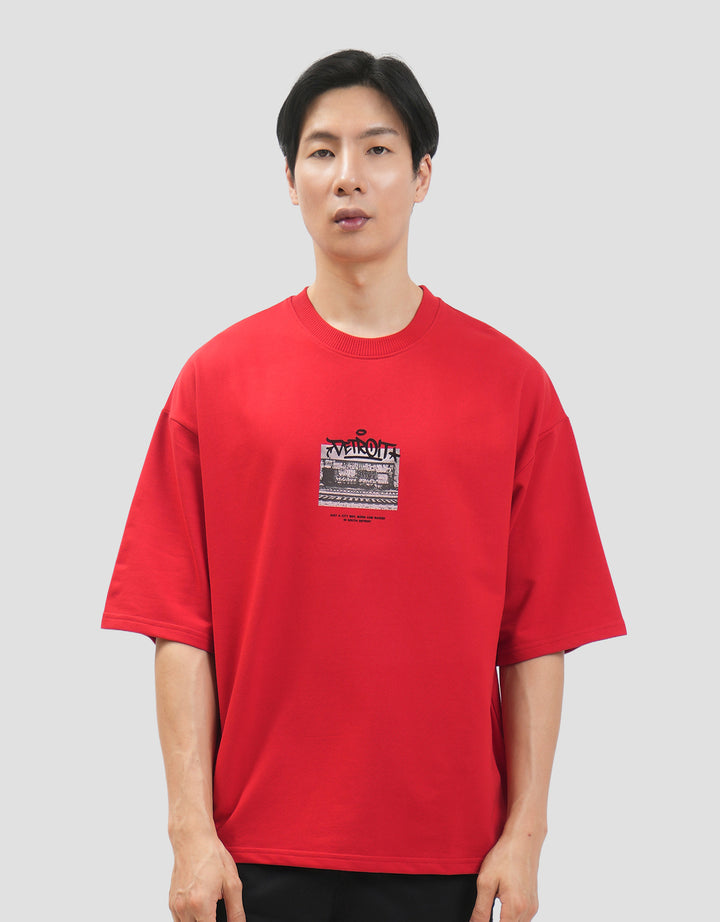 Nevada Grafitti Look - Style 2  Kaos Oversize Pria