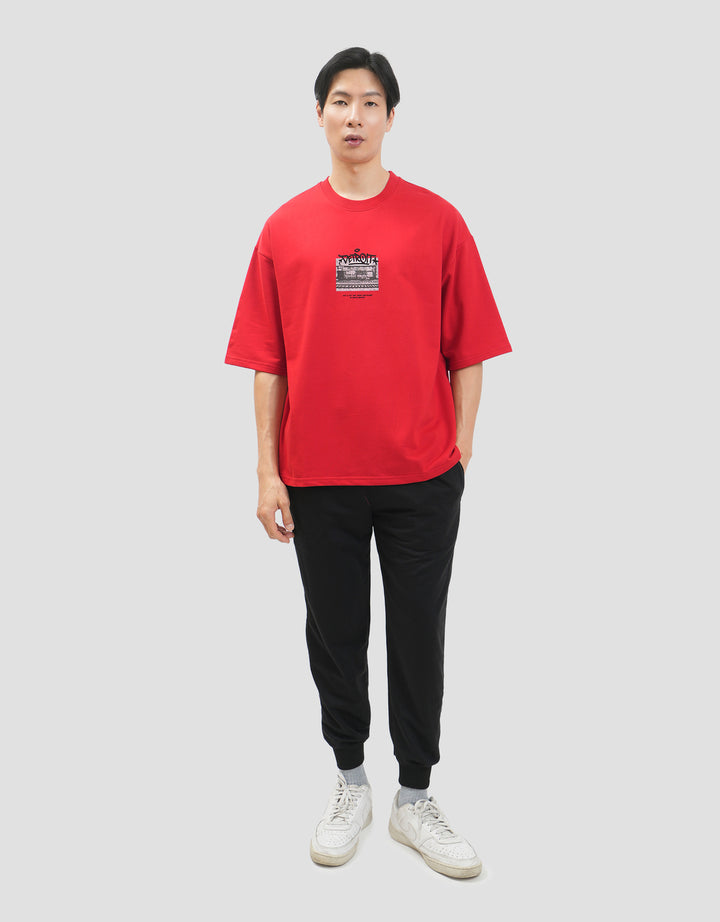 Nevada Grafitti Look - Style 2  Kaos Oversize Pria