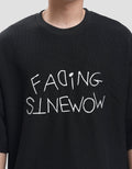 Nevada Texture Embro Wording - Style 1 Kaos Oversize Pria