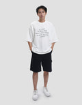 Nevada Texture Embro Wording - Style 2 Kaos Oversize Pria