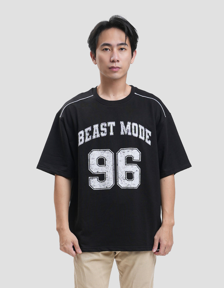 Nevada Babyterry Varsity Look Number 96 Kaos Oversize Pria