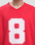 Nevada Babyterry Varsity Look Number 8 Kaos Oversize Pria