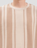 Nevada Flat Stripe Print Kaos Pria