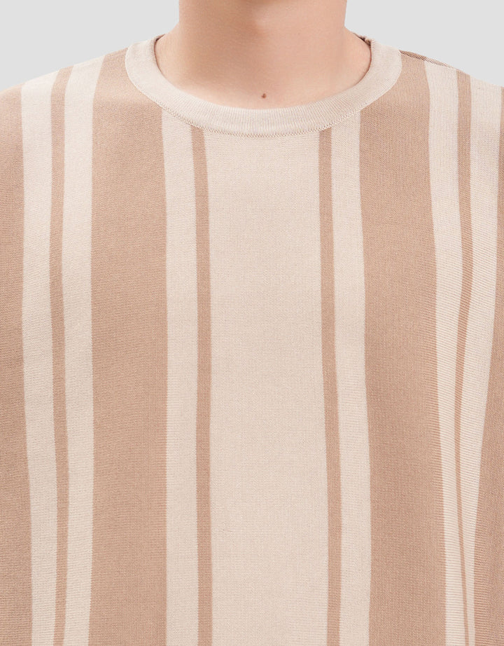 Nevada Flat Stripe Print Kaos Pria