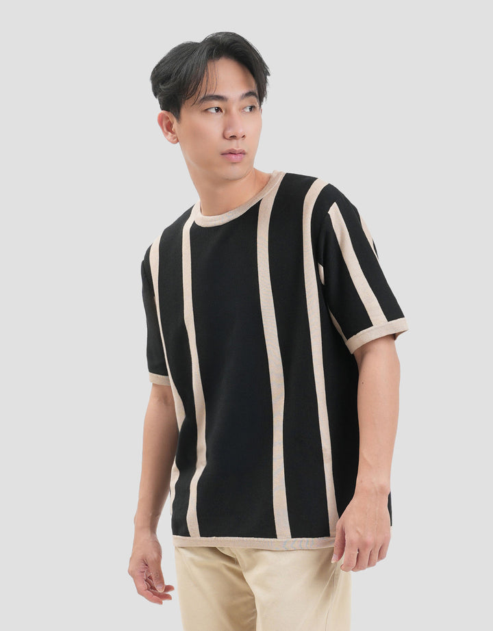 Nevada Print Stripe Kaos Pria