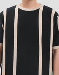 Nevada Print Stripe Kaos Pria