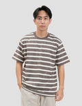Nevada Stripe Yarndyed Q2 Kaos Pria