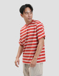 Nevada Stripe Yarndyed Q2 Kaos Pria