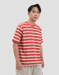 Nevada Stripe Yarndyed Q2 Kaos Pria