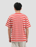 Nevada Stripe Yarndyed Q2 Kaos Pria