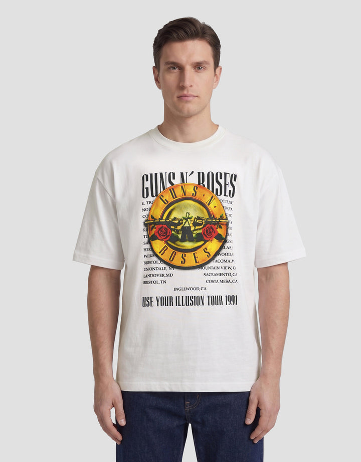 Nevada Universal Music Oversize Guns N Roses Style 1 Kaos Pria