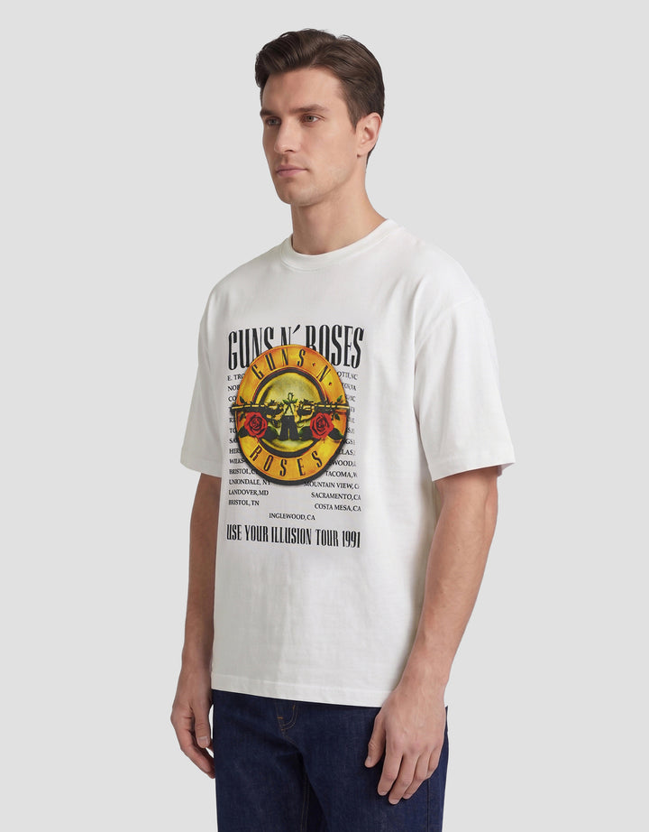 Nevada Universal Music Oversize Guns N Roses Style 1 Kaos Pria
