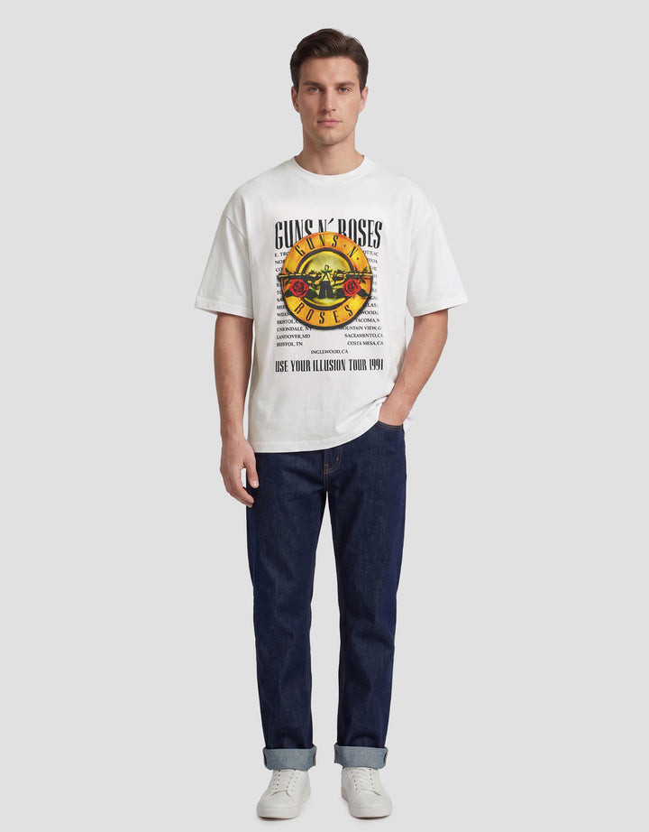 Nevada Universal Music Oversize Guns N Roses Style 1 Kaos Pria
