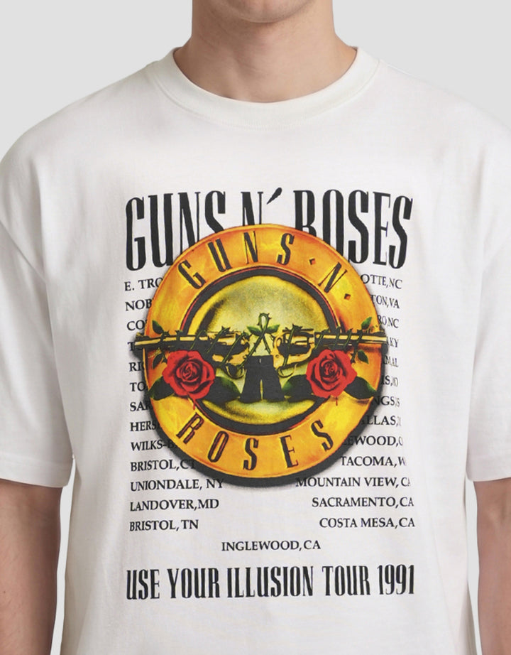 Nevada Universal Music Oversize Guns N Roses Style 1 Kaos Pria
