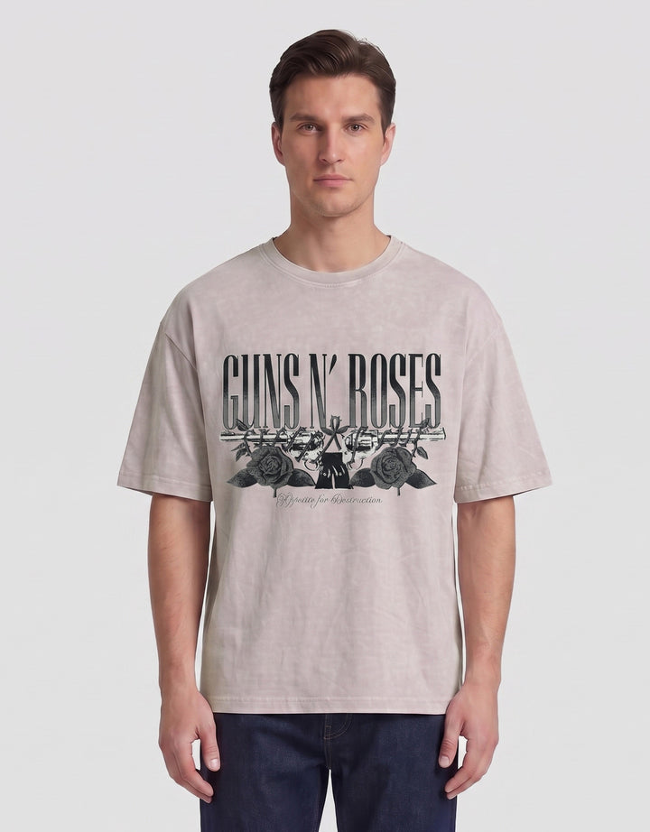 Nevada Universal Music Guns N Roses Washing Style 3 Kaos Oversize Pria