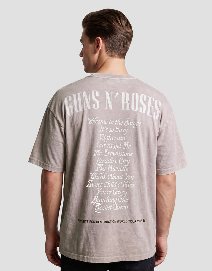 Nevada Universal Music Guns N Roses Washing Style 3 Kaos Oversize Pria