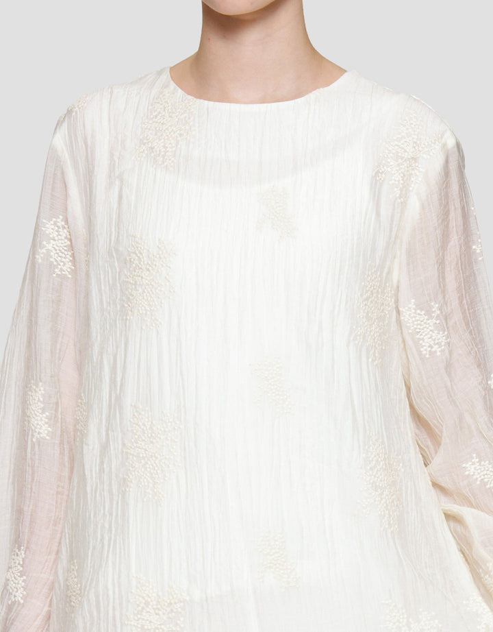 Annisa Tenture Fabric Maxi Dress Wanita