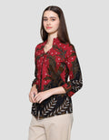 Arjuna Weda Blarak Sasirangan Blouse Batik Wanita