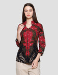 Arjuna Weda Blarak Sasirangan Blouse Batik Wanita