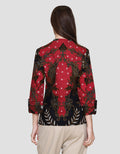 Arjuna Weda Blarak Sasirangan Blouse Batik Wanita