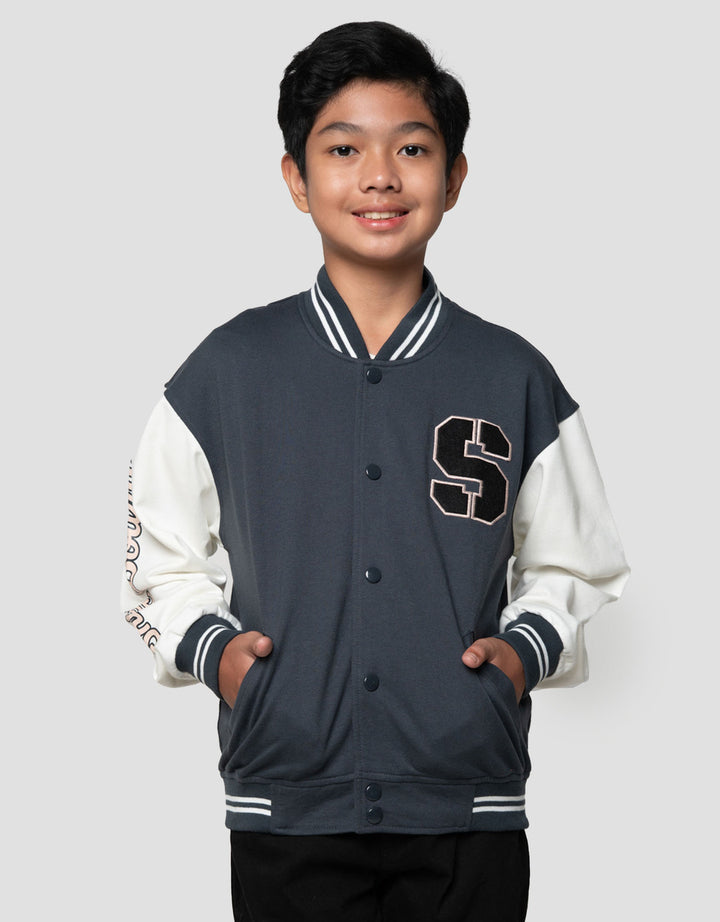 Nevada Knit Varsity Patch S Jaket Anak Laki-laki