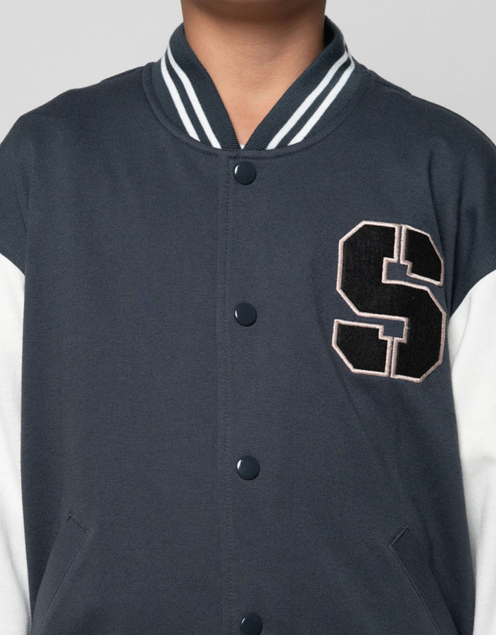 Nevada Knit Varsity Patch S Jaket Anak Laki-laki