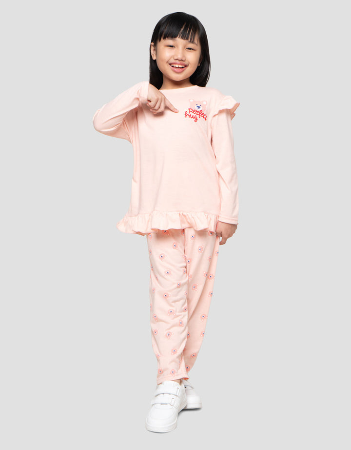 Little M Bear Perfectly Hug Piyama Setelan Anak Perempuan