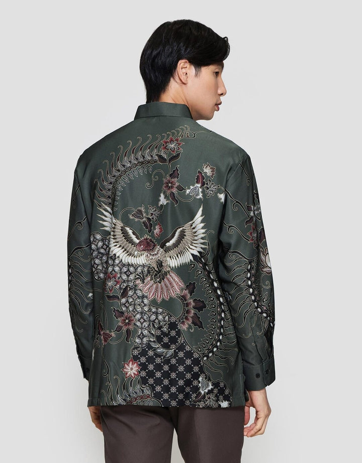Arjuna Weda Burung Hong Kemeja Batik Pria