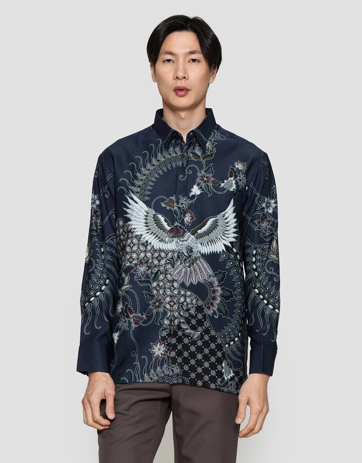 Arjuna Weda Burung Hong Kemeja Batik Pria