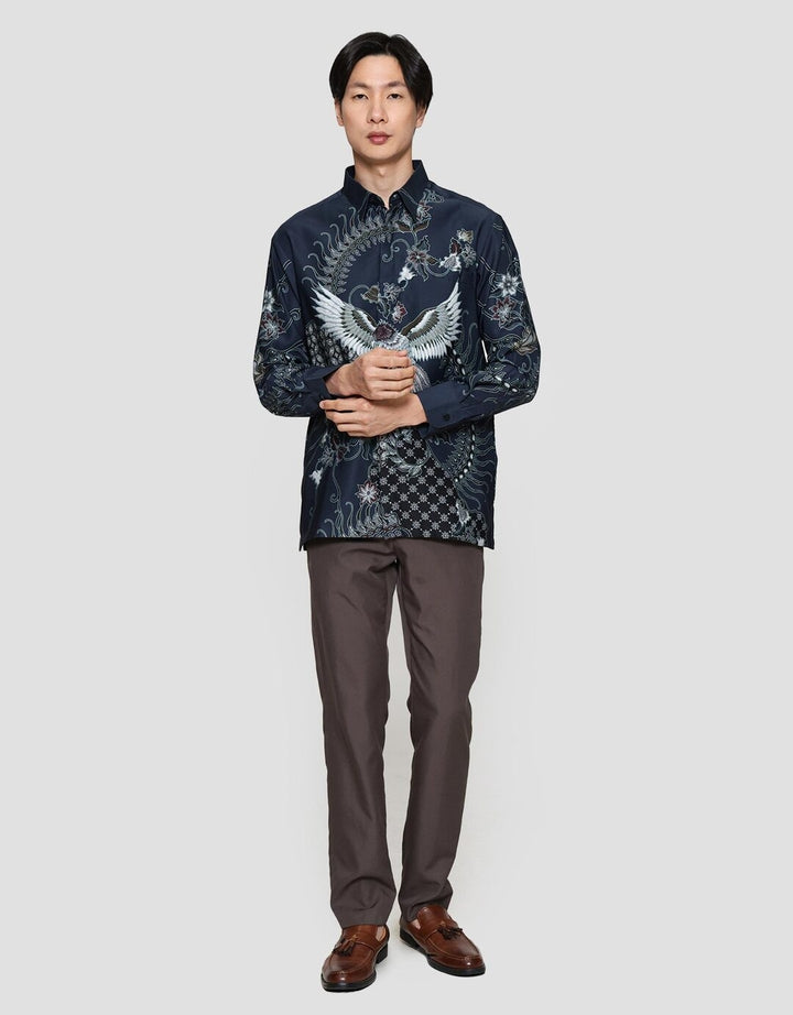 Arjuna Weda Burung Hong Kemeja Batik Pria