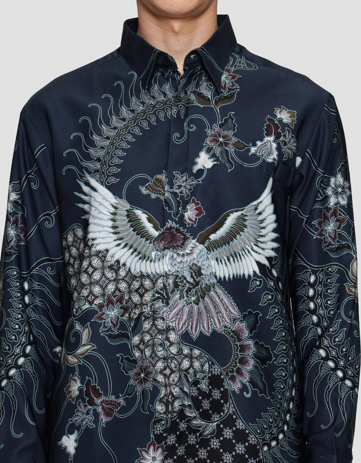 Arjuna Weda Burung Hong Kemeja Batik Pria
