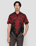 Arjuna Weda Blarak Sasirangan Hem Batik Pria