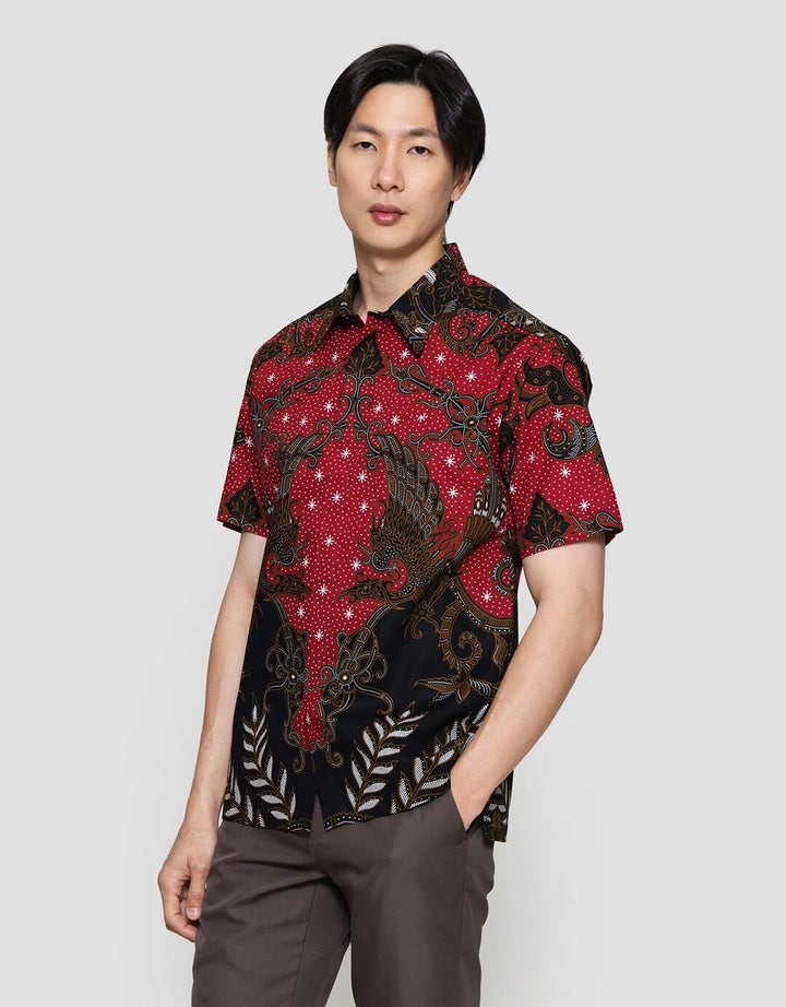 Arjuna Weda Blarak Sasirangan Hem Batik Pria