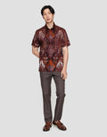 Arjuna Weda Sawat Latar Hem Batik Pria