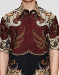 Arjuna Weda Gagarudaan Elegan Hem Batik Pria
